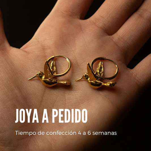 Aros Hachidori enchapado en oro - a pedido