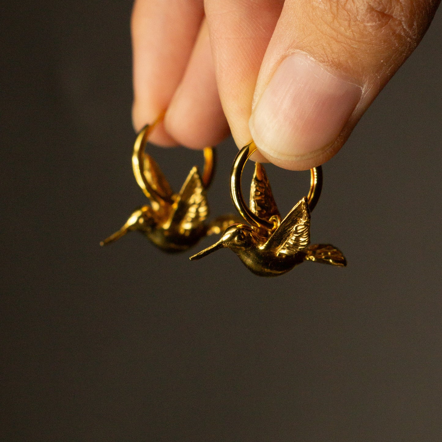 Aros Hachidori enchapado en oro - a pedido