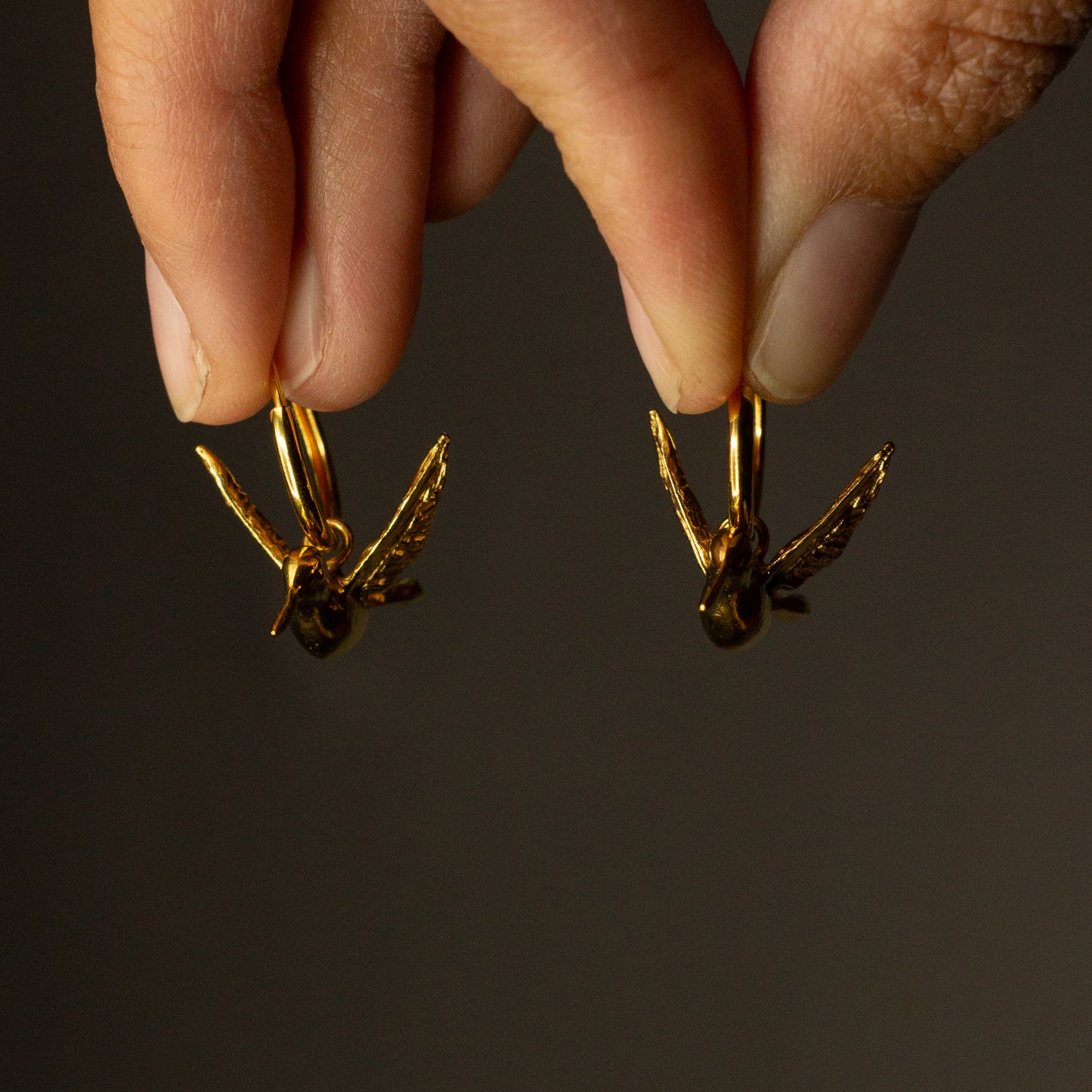 Aros Hachidori enchapado en oro - a pedido