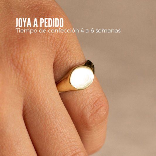 Anillo liso Gin bronce - a pedido